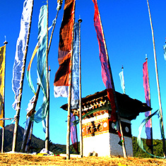 Prayer flag image in Bhutan